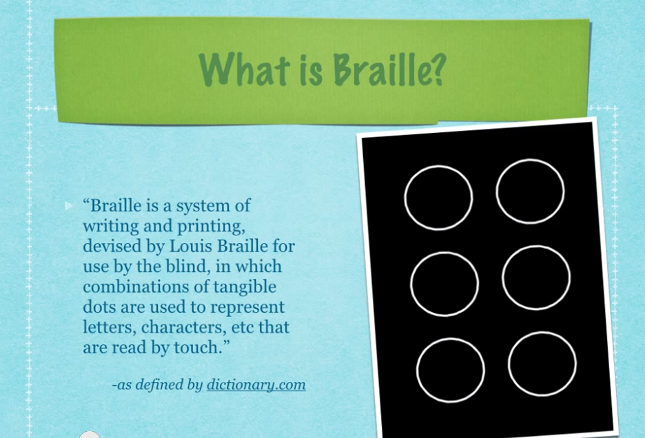 What is braille?