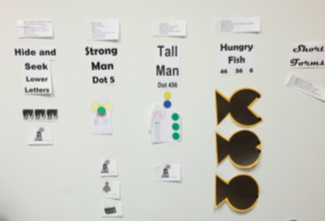 categorized braille teaching