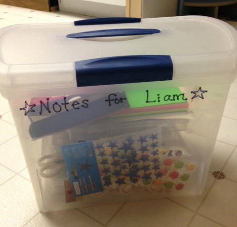 Notes for Liam box