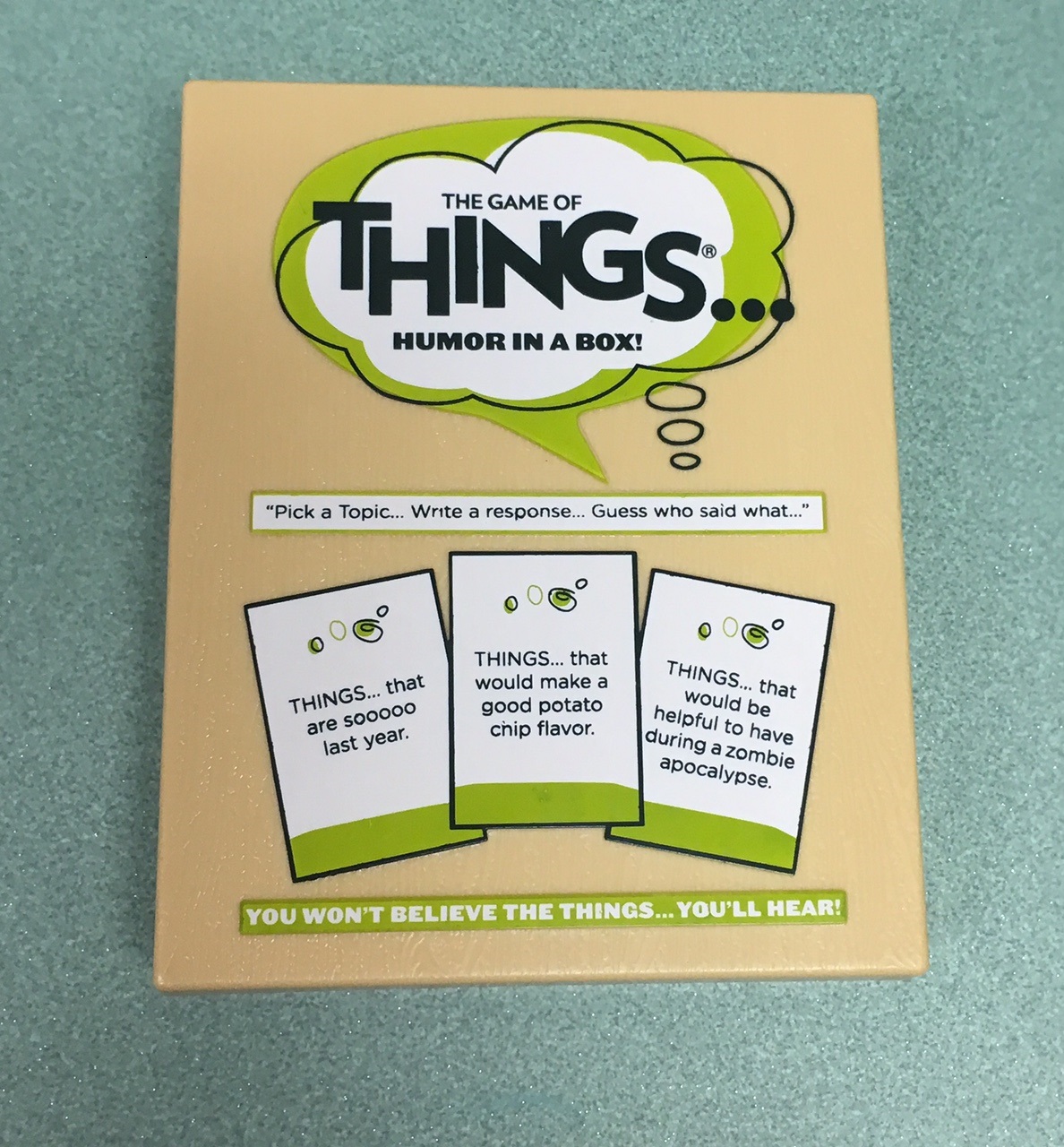 The box cover for The Game of Things