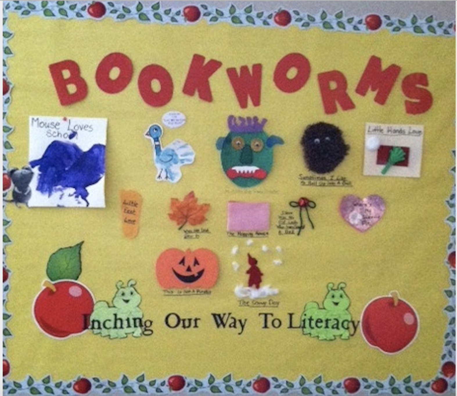 Literacy bulletin board