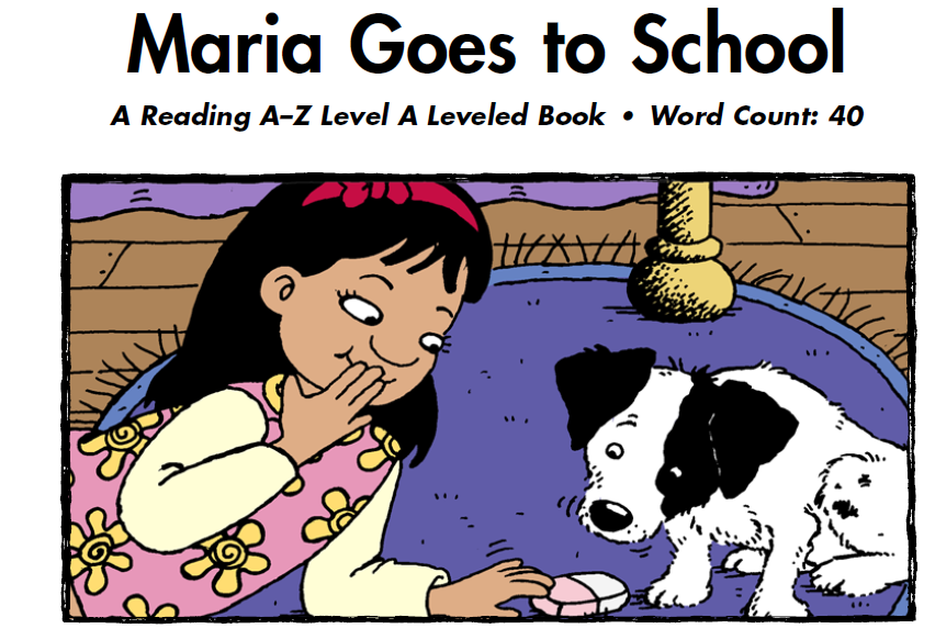Cover of Maria Goes to School