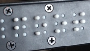 Braille peg slate