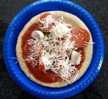 Image of ready-to-bake pizza