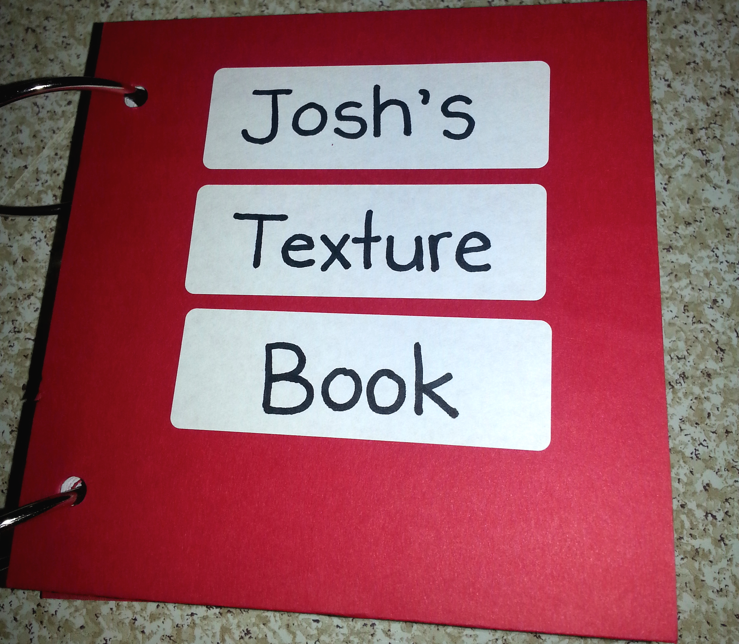 josh's texture book cover