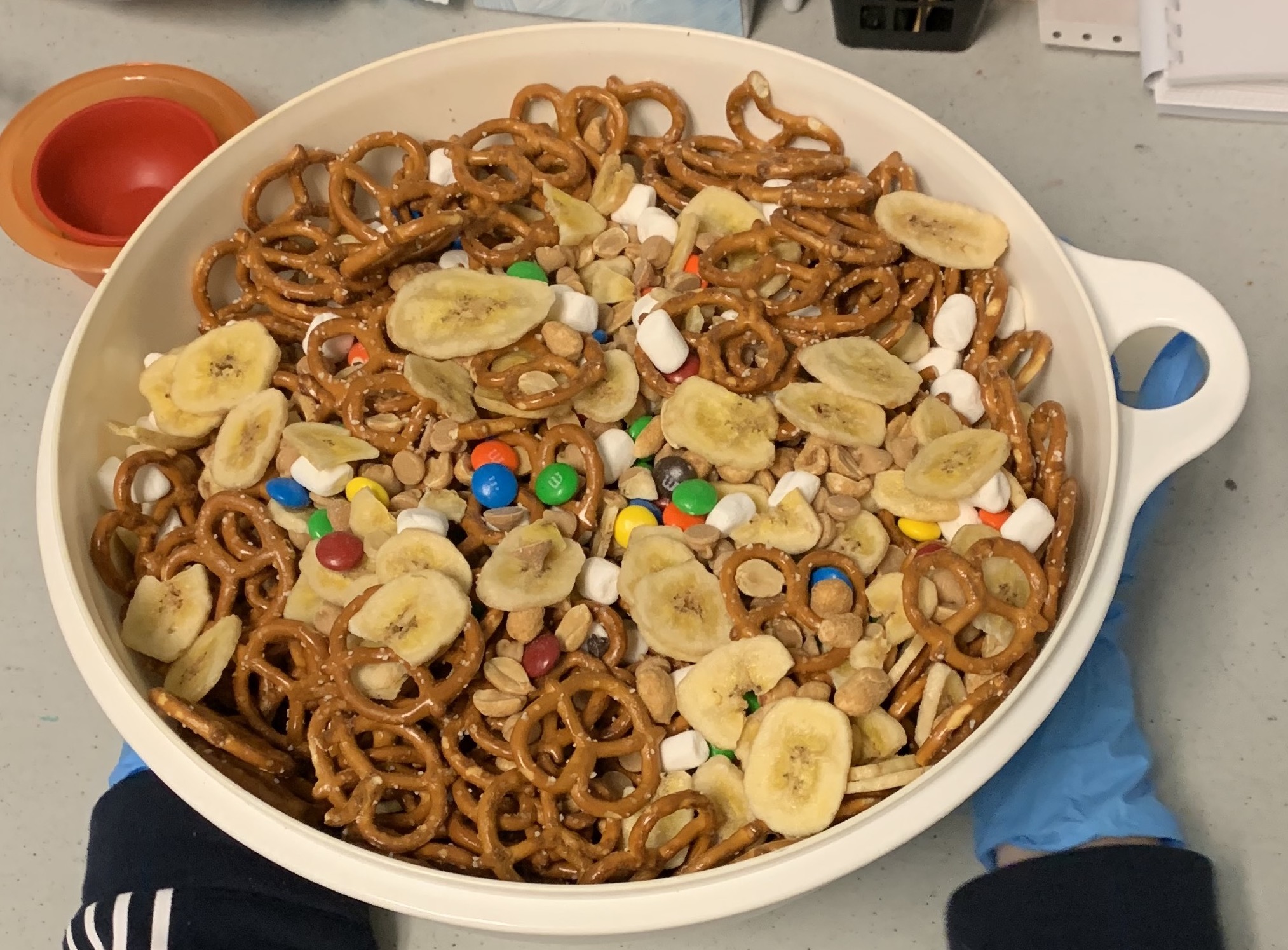 Bowl of trail mix