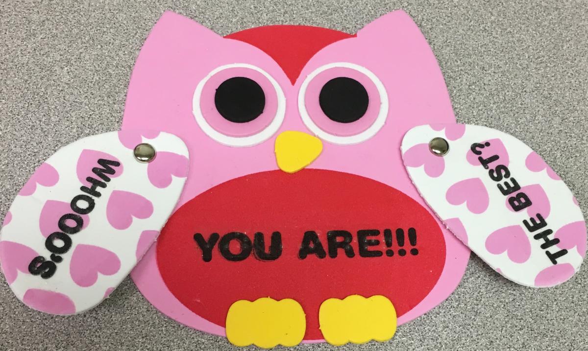 Inside of owl card says "You are!!!"