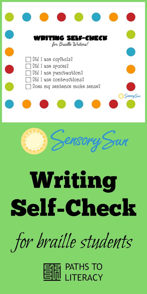 Writing self-check collage